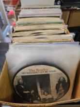 45 records including beatles, comic books