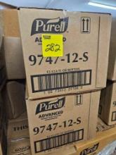 Cases of Purell hand sanitizer, 12 12.6oz bottles per case, bid x 2