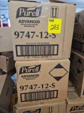 Cases of Purell hand sanitizer, 12 12.6oz bottles per case, bid x 2