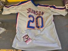 Howard Johnson New York Mets signed custom jersey