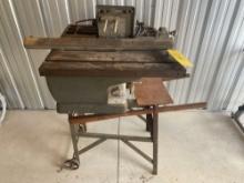 Craftsman saw table on cart w/ wheels