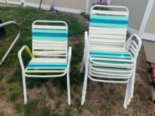 (6) patio chairs