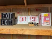 Exit Signs -Lamp Ballaster Kit- Tarp- Hoses -Plastic Sheeting