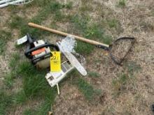 Stihl 110 AVT chainsaw, reaper