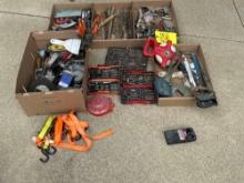 files - saws - pipe cutters - straps - tapes - etc