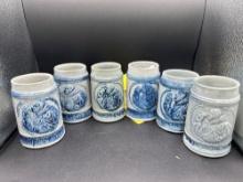 6 Robinson clay products Akron, Ohio mugs