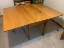 Tiger Maple drop leaf table, solid