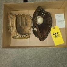 baseball gloves