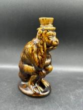 Early Roseville pottery monkey on a pot