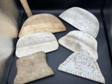 6 Hand pottery tools, marked