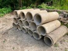 (15) 12 in X 4 ft concrete culverts