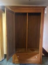 huge, one piece, antique armoire