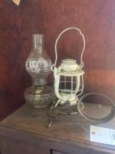 iron claw Mcm hanging lamp and oil lamps