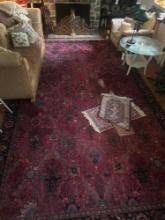 antique 15? by 100? oriental rug has damage