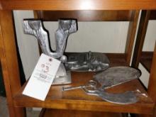 Don Drumm candle holder and wall plaque and tray