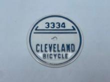 Vintage Cleveland Ohio Bicycle License Plate