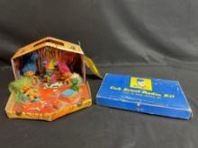 Troll House with Troll Dolls, Cub Scout Radio Kit (not complete)