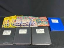 Binders Full Of Vintage Baseball Cards, And Sticker Books