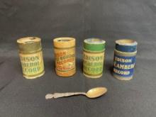 Sterling Silver Spoon, Early Edison Cylinder Rolls