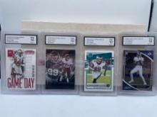 Graded Braxton Miller, Chase Young, Reagor, Jefferson Rookie Cards RC (4)