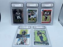 Graded Todd Gurley, Zach Wilson, Newton, Evans, Reagor Rookies RC (5)