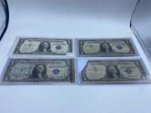 1935 & 1957 $1 Silver Certificates bid x 4