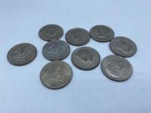 Kennedy Half Dollars bid x 9