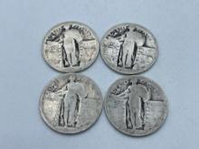 Standing Liberty Quarters bid x 4