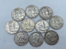 Franklin Half Dollars bid x10