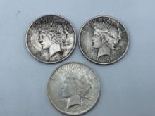 1923 Peace Dollars bid x 3