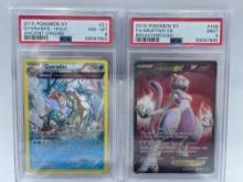 Graded 2015 Pokemon MewtwoEX 9, Gyarados Holo 8