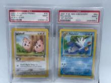 Graded 9 2001 Pokemon Igglybuff, Poliwhirl