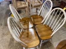 (4) Oak Bottom Chairs