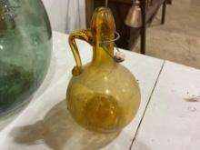 Large Vase And Vintage Glass Gallon Jug