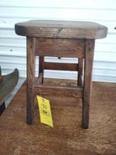 Early Oak Stool 19" tall