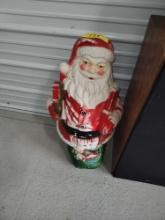 Vintage Santa Claus Blow Mold 32" tall Lights up