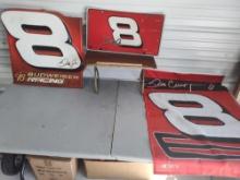 Dale Earnhardt Jr Banner, Tin Sign, Plastic Double Sided Sign Budweiser