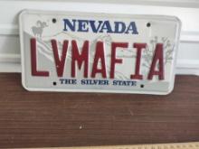 Nevada License Plate LVMAFIA Las Vegas Mafia