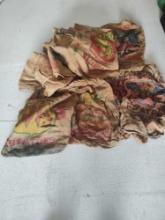 Pile Of Vintage Burlap Feed Sacks