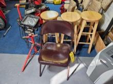 Folding Chair & Craftsman Work Light