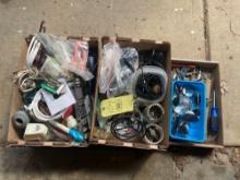 3 Boxes of Hardware & Office Supplies