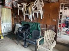 Assortment of Plastic & Metal Outdoor Seating