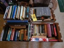 4 Boxes of Assorted Books