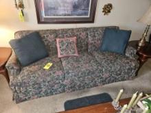 82 In. Floral Pattern Couch