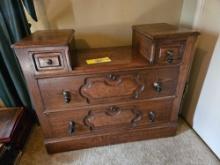 Solid Wood Drawered Vanity - Missing Mirror