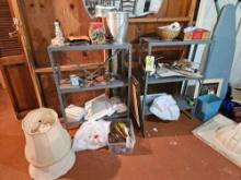 Large Basement Job Lot - Shelving Units, Cleaners, Hardware, Kitchenware, & more