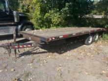 Flat bed dual axel trailer - approx 17'