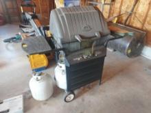 Sunbeam Grill Master Outdoor Grill w/ 2 Propane Tanks & Accessories