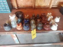 Vintage Glass Insulator Assortment