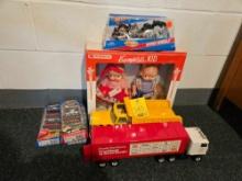 Campbells Kids, Campbells Toy Truck, Hotwheels, & Nylint Hardhat Dump Truck